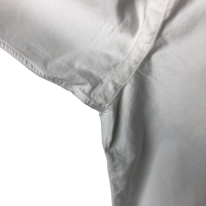 Ralph Lauren YARMOUTH long sleeve button down shirt, men's size L cotton white type Vintage Second Hand