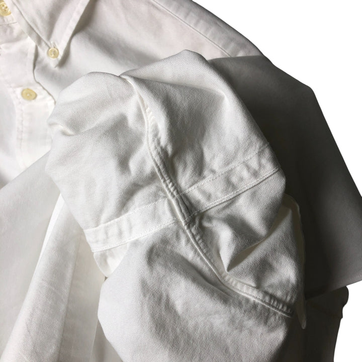 Ralph Lauren YARMOUTH long sleeve button down shirt, men's size L cotton white type Vintage Second Hand