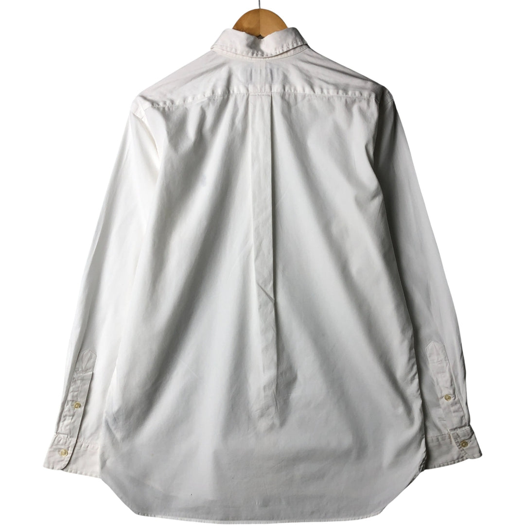 Ralph Lauren Classic Fit Long Sleeve Button Down Shirt Men's M cotton white type Vintage Second Hand