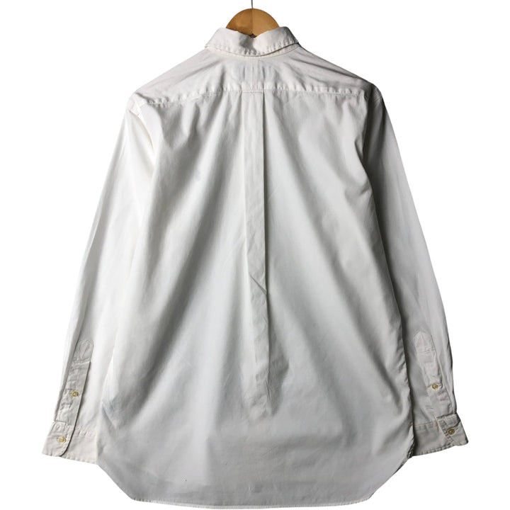 Ralph Lauren Classic Fit Long Sleeve Button Down Shirt Men's M cotton white type Vintage Second Hand