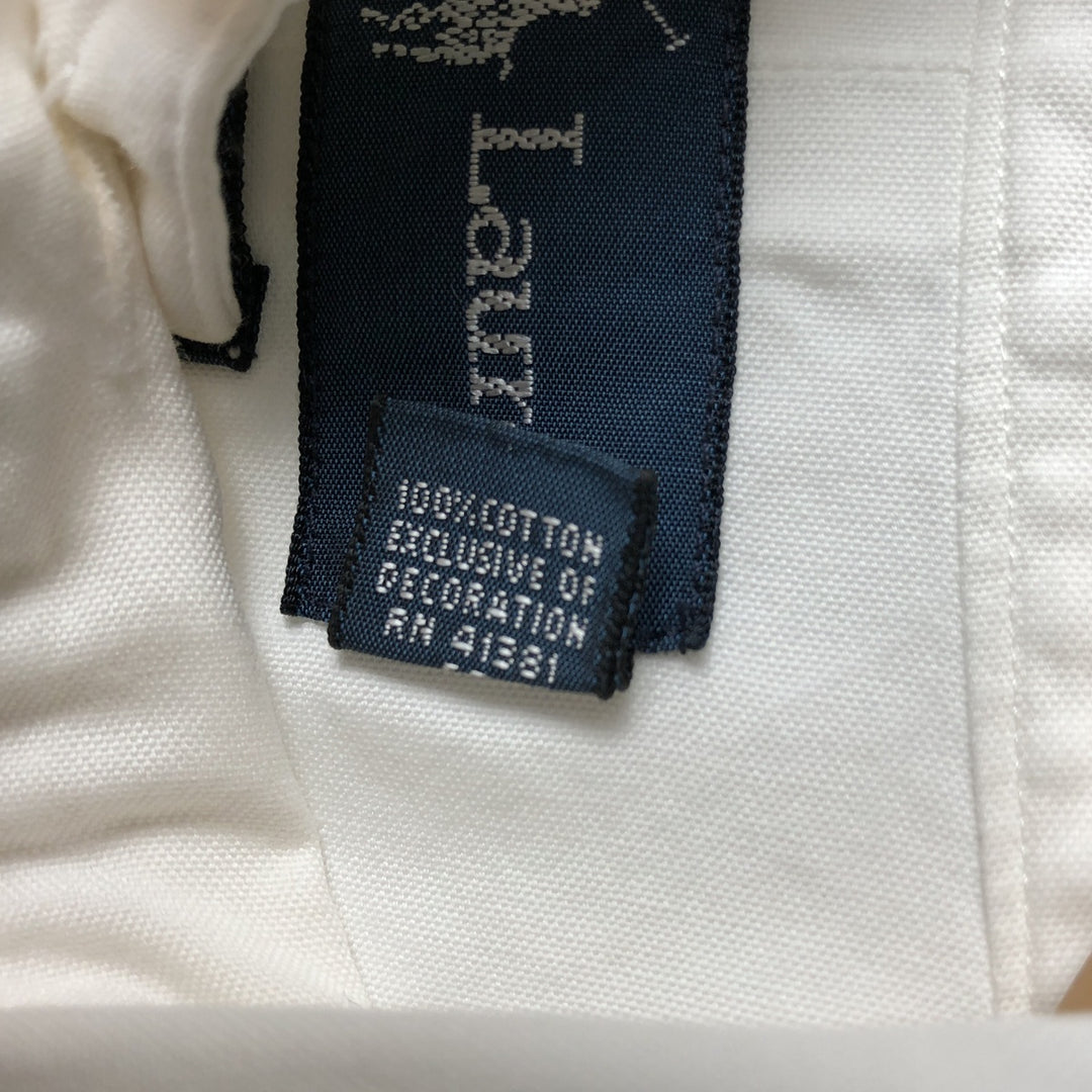 Ralph Lauren Classic Fit Long Sleeve Button Down Shirt Men's M cotton white type Vintage Second Hand