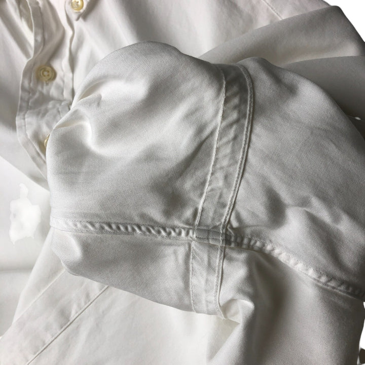 Ralph Lauren Classic Fit Long Sleeve Button Down Shirt Men's M cotton white type Vintage Second Hand