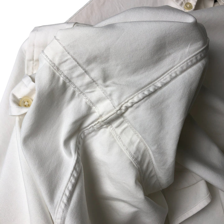 Ralph Lauren Classic Fit Long Sleeve Button Down Shirt Men's M cotton white type Vintage Second Hand