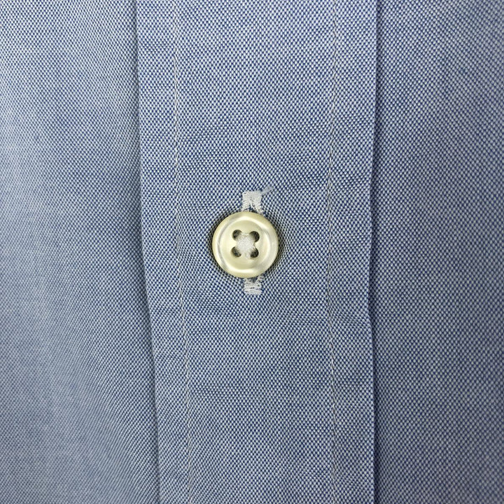 Ralph Lauren CUSTOM FIT long sleeve button down shirt, men's size L cotton Blue type light blue Vintage Second Hand