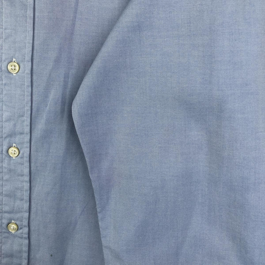 Ralph Lauren CUSTOM FIT long sleeve button down shirt, men's size L cotton Blue type light blue Vintage Second Hand