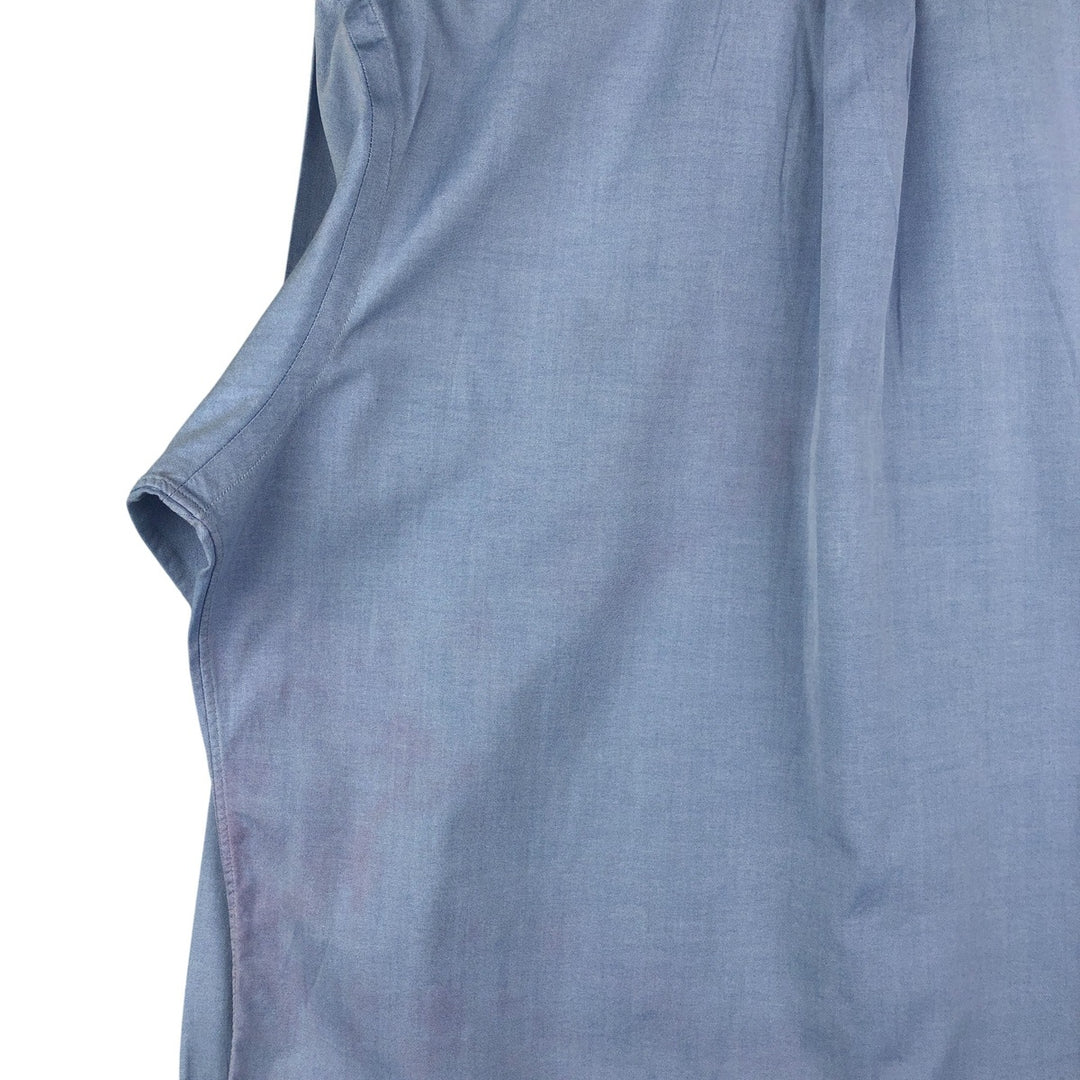 Ralph Lauren CUSTOM FIT long sleeve button down shirt, men's size L cotton Blue type light blue Vintage Second Hand