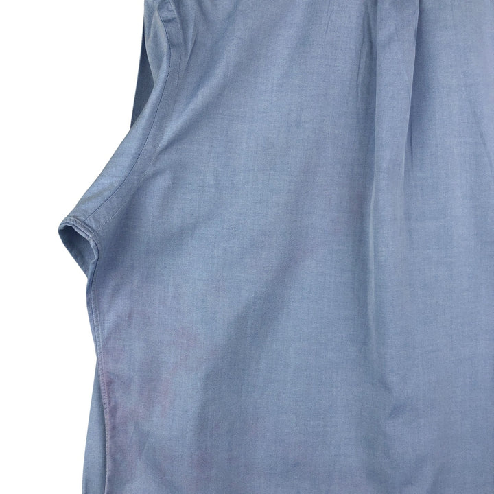 Ralph Lauren CUSTOM FIT long sleeve button down shirt, men's size L cotton Blue type light blue Vintage Second Hand