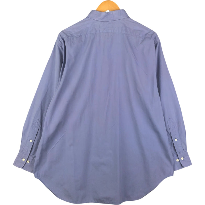 Ralph Lauren POLO by Ralph Lauren ANDREW long sleeve cotton shirt, men's XL size cotton Blue type light blue Vintage Second Hand