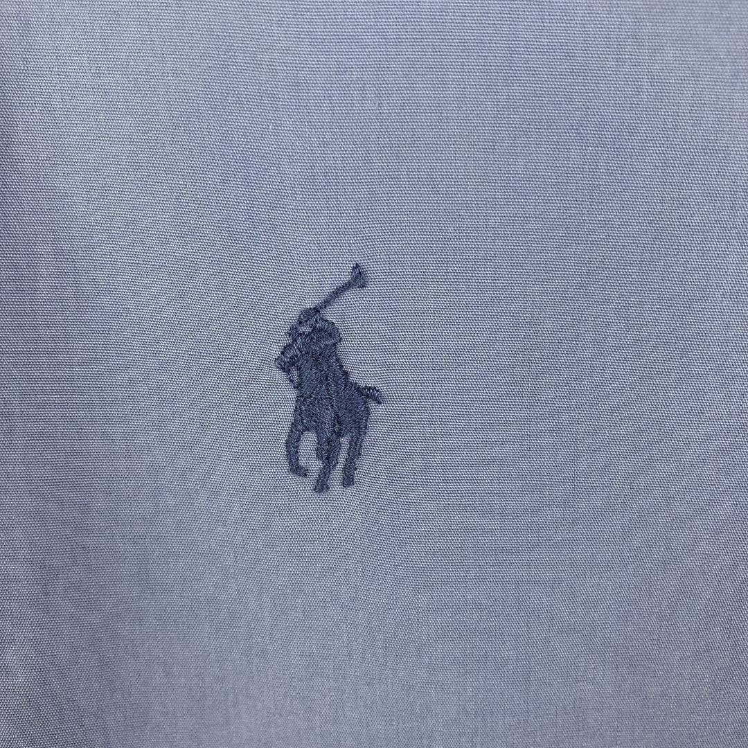 Ralph Lauren POLO by Ralph Lauren ANDREW long sleeve cotton shirt, men's XL size cotton Blue type light blue Vintage Second Hand