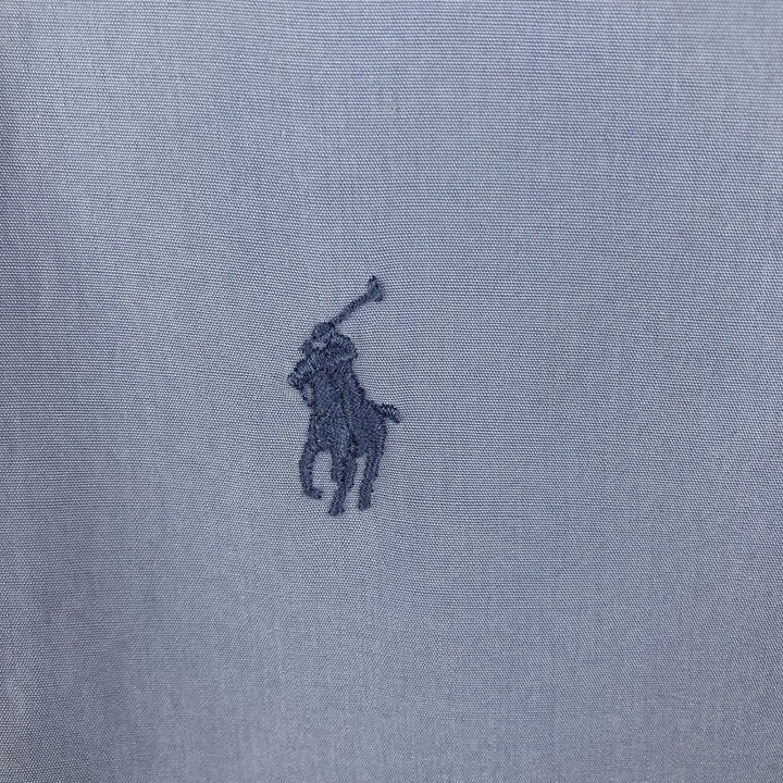 Ralph Lauren POLO by Ralph Lauren ANDREW long sleeve cotton shirt, men's XL size cotton Blue type light blue Vintage Second Hand
