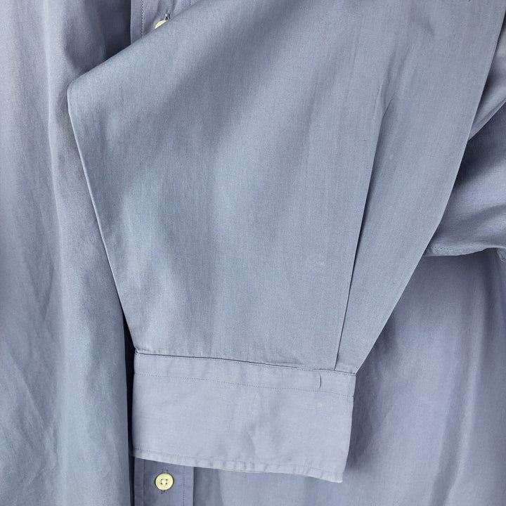 Ralph Lauren POLO by Ralph Lauren ANDREW long sleeve cotton shirt, men's XL size cotton Blue type light blue Vintage Second Hand