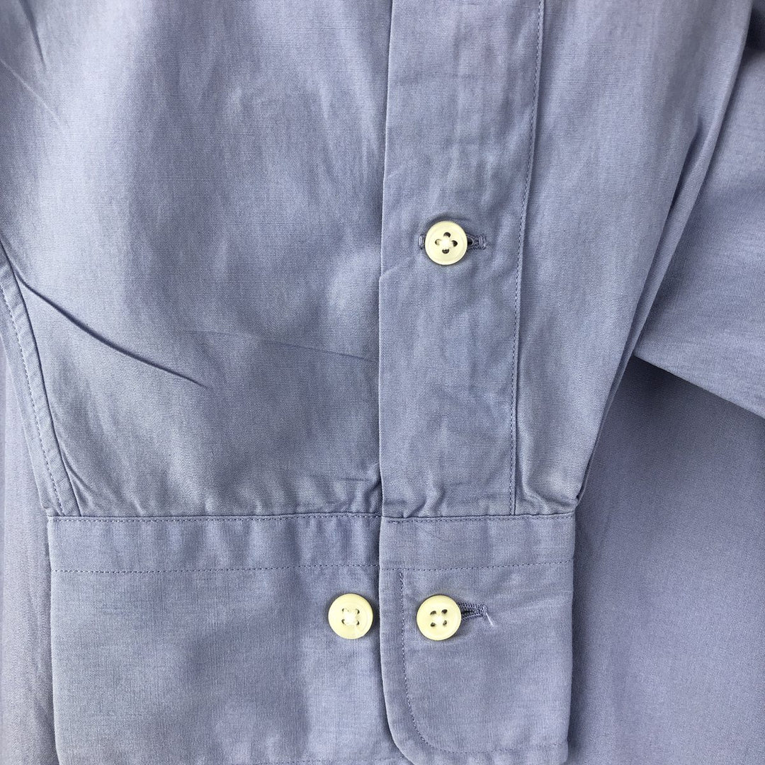 Ralph Lauren POLO by Ralph Lauren ANDREW long sleeve cotton shirt, men's XL size cotton Blue type light blue Vintage Second Hand