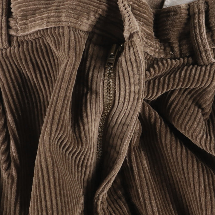 SAVILE ROW Two-pleat Corduroy Pants, Men's, Size W34 cotton brown type Vintage Second Hand