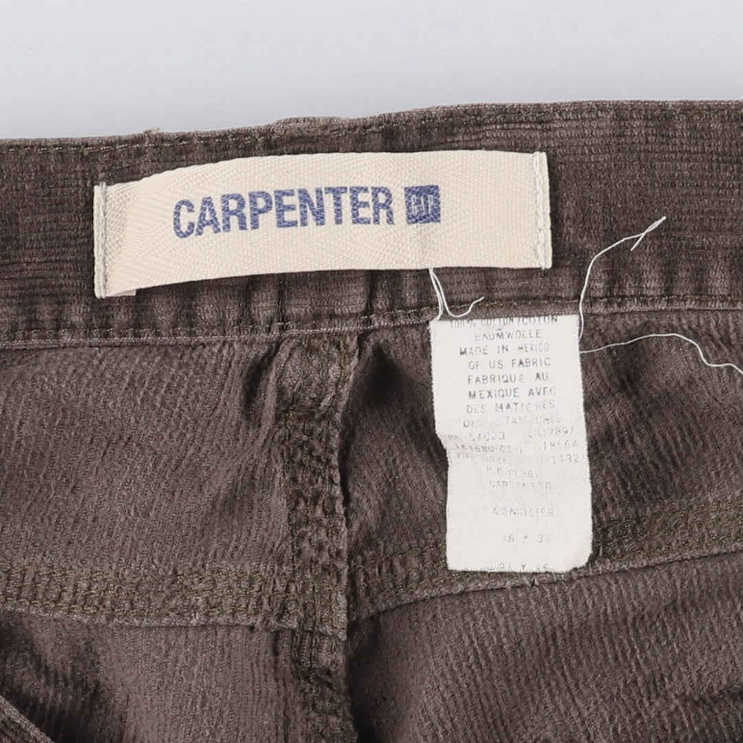 GAP CARPENTER Corduroy Painter Pants, Men's Size W34 cotton brown type Vintage Second Hand