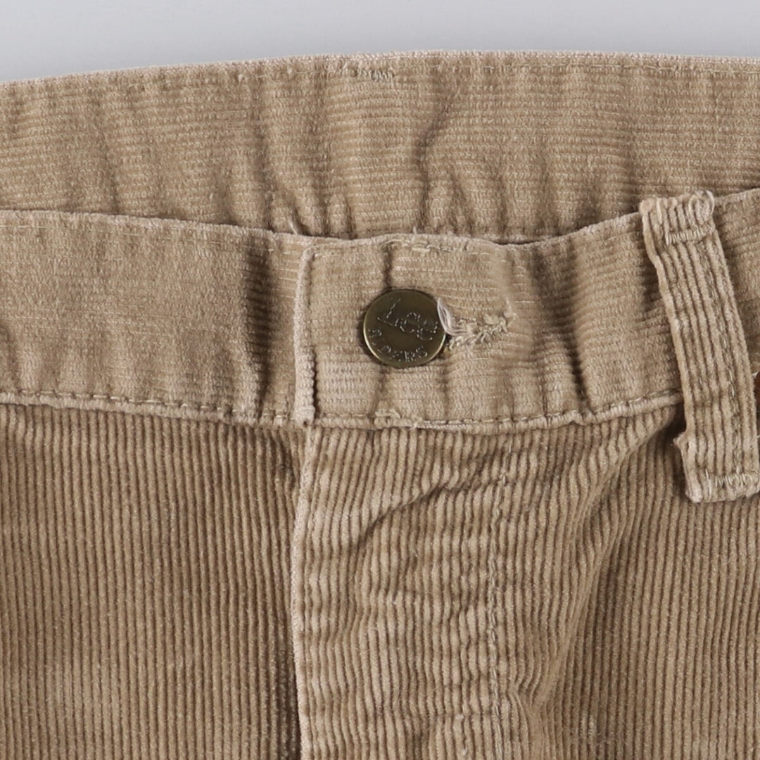 Lee RIDERS Corduroy Pants, Made in USA, Men's, Size W33, Vintage cotton Beige type Vintage Second Hand