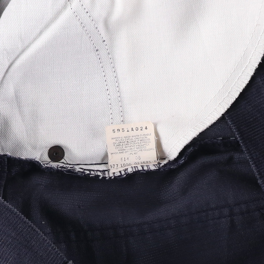 2000'S Levi's Bootcut Corduroy Pants Men's Size W36 polyester navy blue type Vintage Second Hand