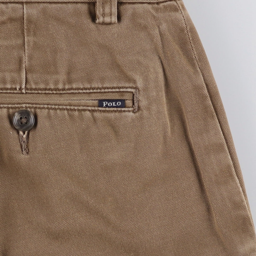 Ralph Lauren POLO RALPH LAUREN CLASSIC FIT Chino Pants Men's Size W32 cotton brown type Vintage Second Hand