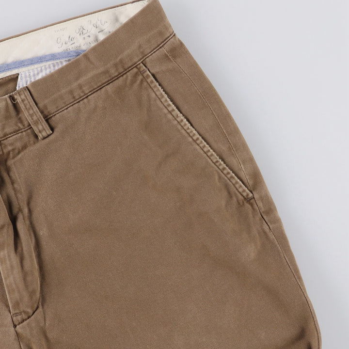 Ralph Lauren POLO RALPH LAUREN CLASSIC FIT Chino Pants Men's Size W32 cotton brown type Vintage Second Hand