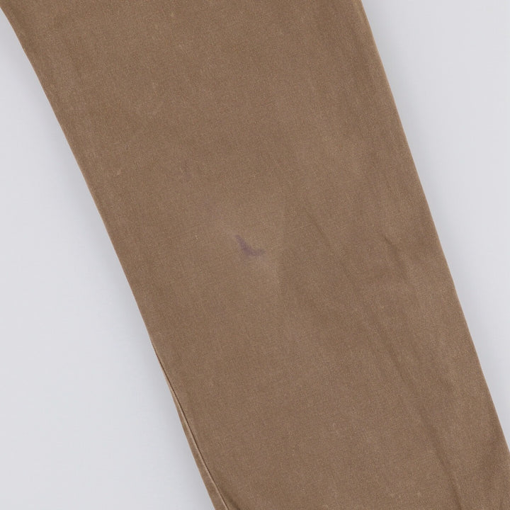 Ralph Lauren POLO RALPH LAUREN CLASSIC FIT Chino Pants Men's Size W32 cotton brown type Vintage Second Hand