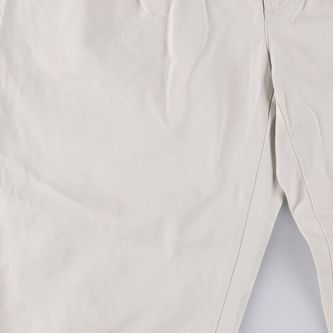 Ralph Lauren POLO RALPH LAUREN ANDREW PANT Two-pleat chino pants Men's size W35 cotton pale white type Vintage Second Hand