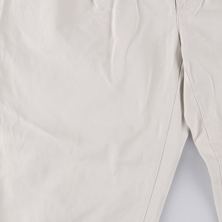 Ralph Lauren POLO RALPH LAUREN ANDREW PANT Two-pleat chino pants Men's size W35 cotton pale white type Vintage Second Hand