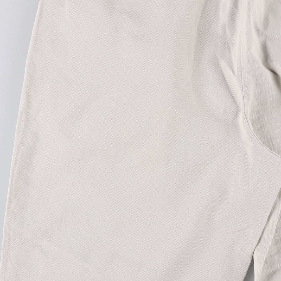 Ralph Lauren POLO RALPH LAUREN ANDREW PANT Two-pleat chino pants Men's size W35 cotton pale white type Vintage Second Hand