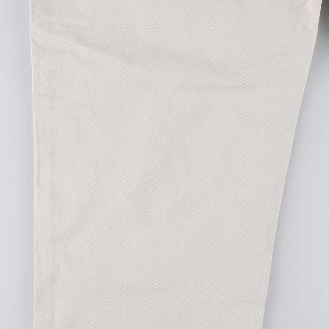 Ralph Lauren POLO RALPH LAUREN ANDREW PANT Two-pleat chino pants Men's size W35 cotton pale white type Vintage Second Hand