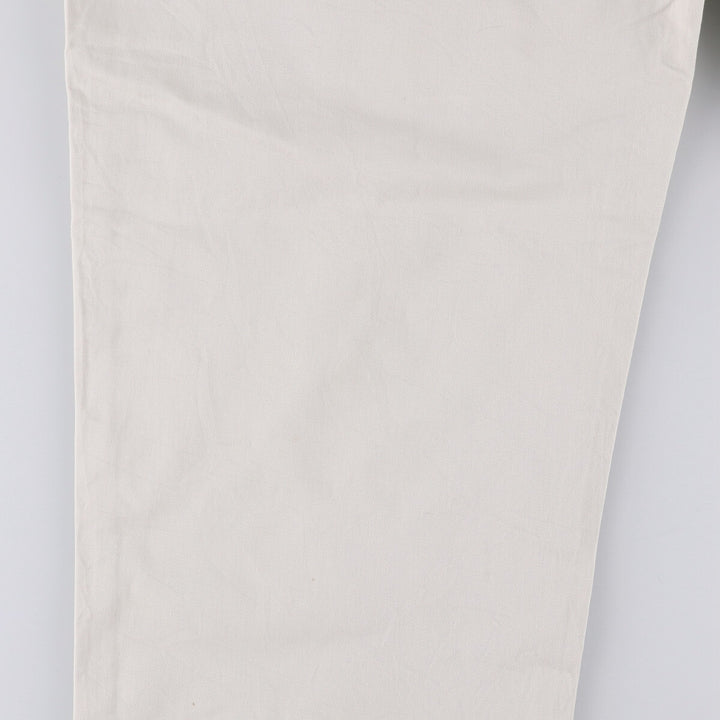 Ralph Lauren POLO RALPH LAUREN ANDREW PANT Two-pleat chino pants Men's size W35 cotton pale white type Vintage Second Hand