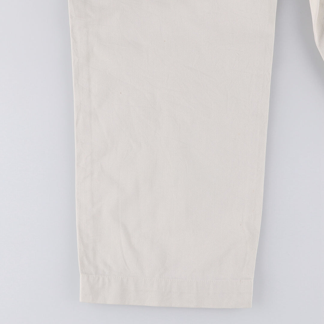 Ralph Lauren POLO RALPH LAUREN ANDREW PANT Two-pleat chino pants Men's size W35 cotton pale white type Vintage Second Hand