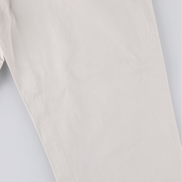 Ralph Lauren POLO RALPH LAUREN ANDREW PANT Two-pleat chino pants Men's size W35 cotton pale white type Vintage Second Hand