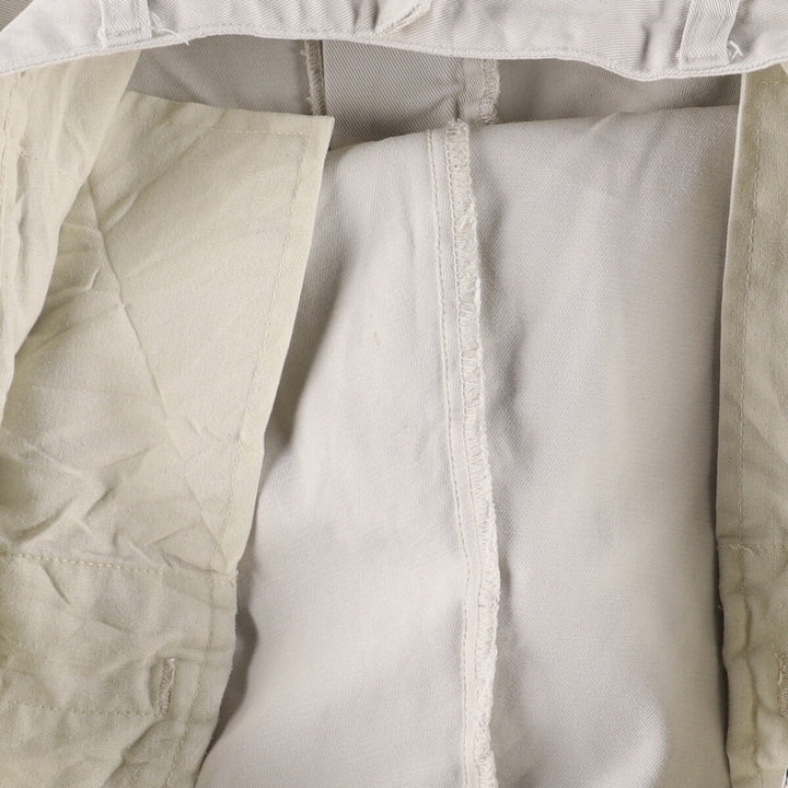 Ralph Lauren POLO RALPH LAUREN ANDREW PANT Two-pleat chino pants Men's size W35 cotton pale white type Vintage Second Hand