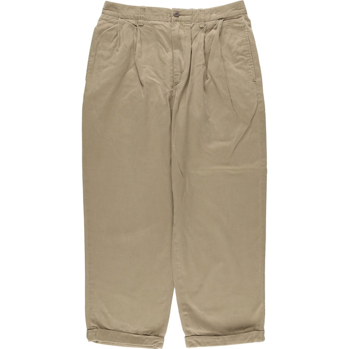 Ralph Lauren POLO by Ralph Lauren Two-pleat Chino Pants for Men, W31 equivalent cotton Beige type Vintage Second Hand
