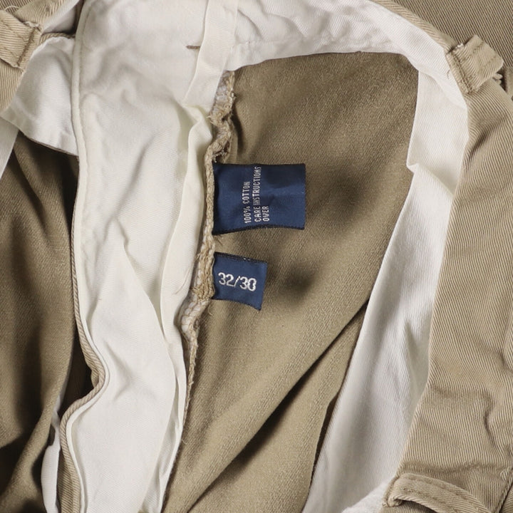 Ralph Lauren POLO by Ralph Lauren Two-pleat Chino Pants for Men, W31 equivalent cotton Beige type Vintage Second Hand