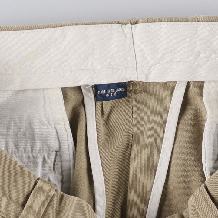 Ralph Lauren POLO by Ralph Lauren Two-pleat Chino Pants for Men, W31 equivalent cotton Beige type Vintage Second Hand
