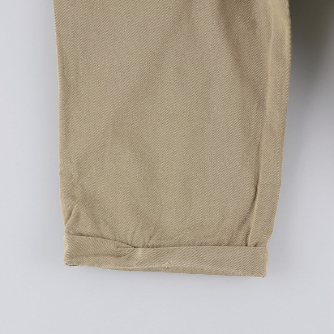 Ralph Lauren POLO by Ralph Lauren Two-pleat Chino Pants for Men, W31 equivalent cotton Beige type Vintage Second Hand