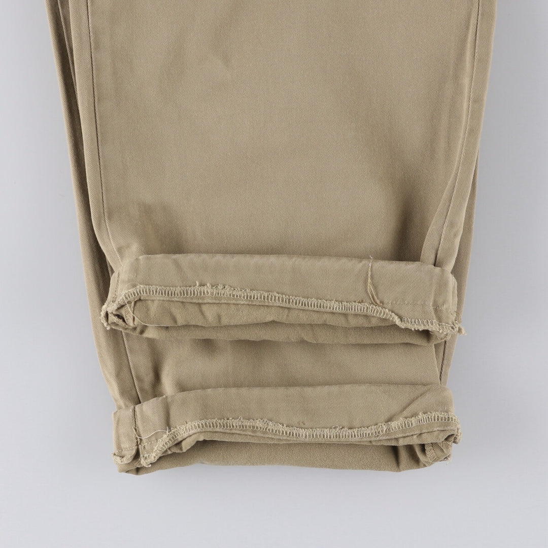 Ralph Lauren POLO by Ralph Lauren Two-pleat Chino Pants for Men, W31 equivalent cotton Beige type Vintage Second Hand