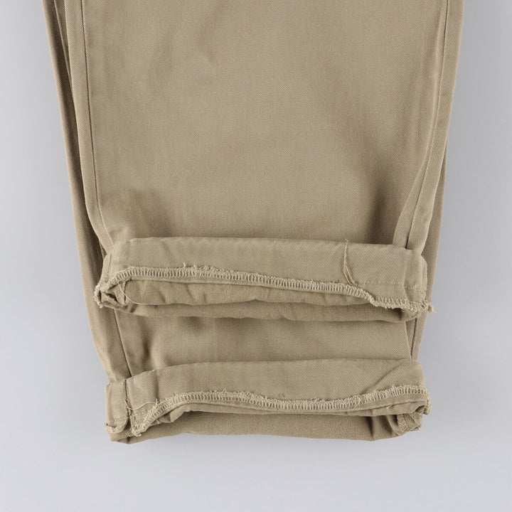 Ralph Lauren POLO by Ralph Lauren Two-pleat Chino Pants for Men, W31 equivalent cotton Beige type Vintage Second Hand