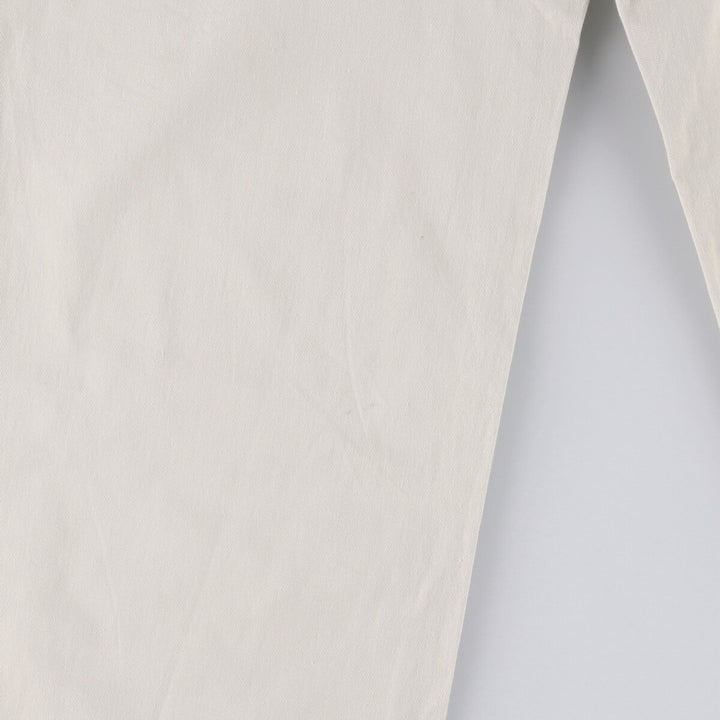 Ralph Lauren POLO by Ralph Lauren Two-pleat Chino Pants for Men, W32 equivalent cotton pale white type Vintage Second Hand