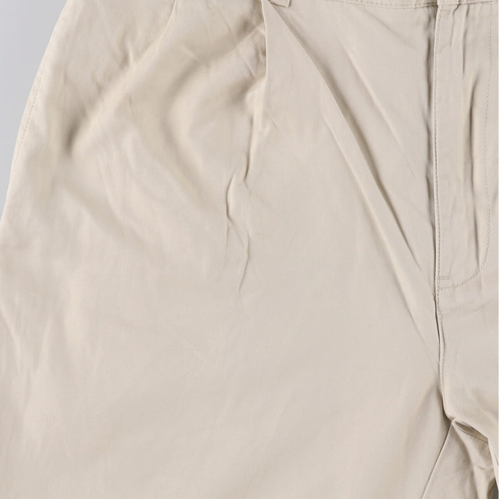 Ralph Lauren POLO by Ralph Lauren HAMMOND PANT, two-pleat chino pants, men's, w34 equivalent cotton ivory Vintage Second Hand