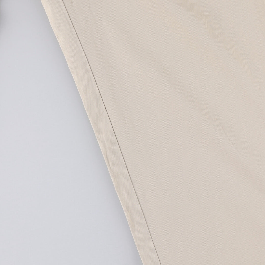 Ralph Lauren POLO by Ralph Lauren HAMMOND PANT, two-pleat chino pants, men's, w34 equivalent cotton ivory Vintage Second Hand