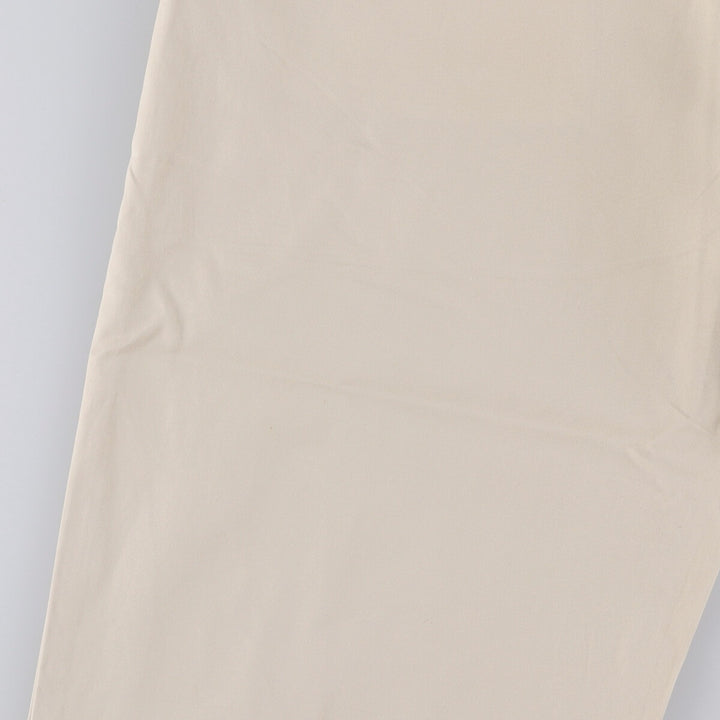 Ralph Lauren POLO by Ralph Lauren HAMMOND PANT, two-pleat chino pants, men's, w34 equivalent cotton ivory Vintage Second Hand