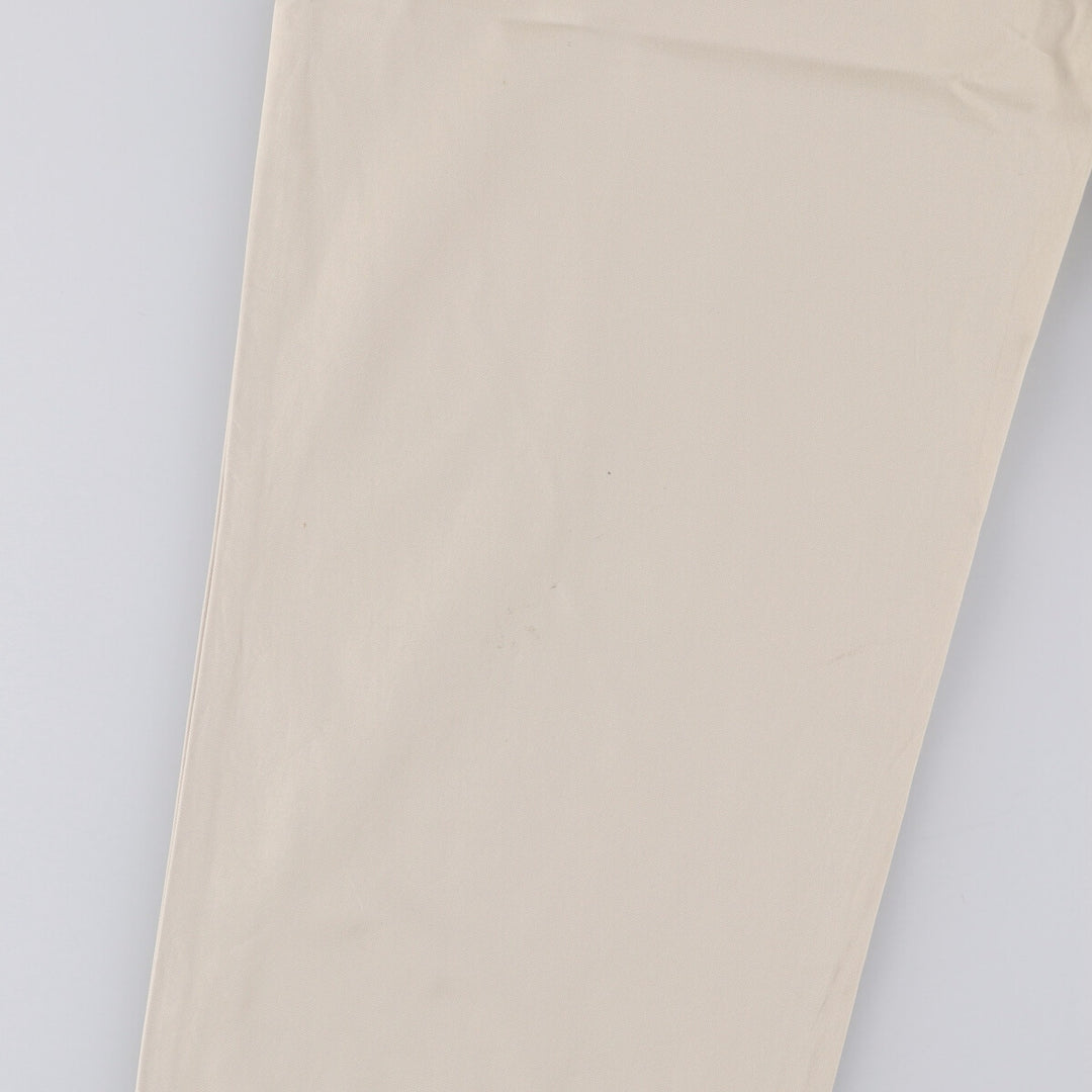 Ralph Lauren POLO by Ralph Lauren HAMMOND PANT, two-pleat chino pants, men's, w34 equivalent cotton ivory Vintage Second Hand