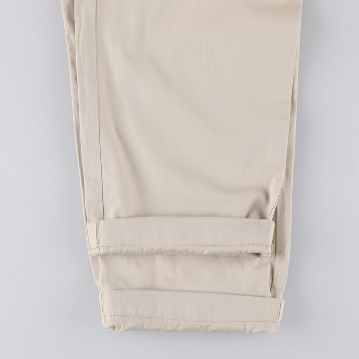 Ralph Lauren POLO by Ralph Lauren HAMMOND PANT, two-pleat chino pants, men's, w34 equivalent cotton ivory Vintage Second Hand