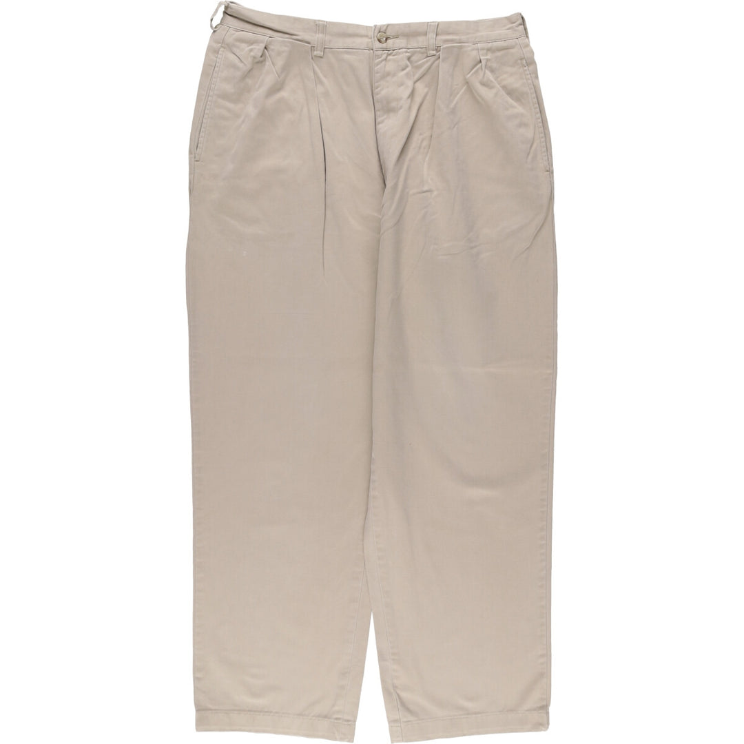 Ralph Lauren POLO by Ralph Lauren ANDREW PANT Two-pleat Chino Pants Men's Size W34 cotton Beige type Vintage Second Hand