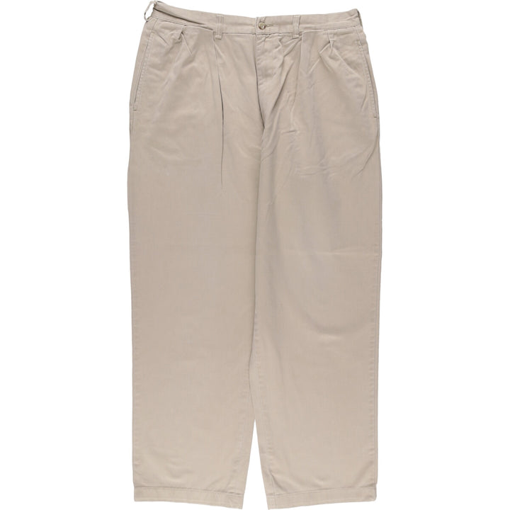 Ralph Lauren POLO by Ralph Lauren ANDREW PANT Two-pleat Chino Pants Men's Size W34 cotton Beige type Vintage Second Hand