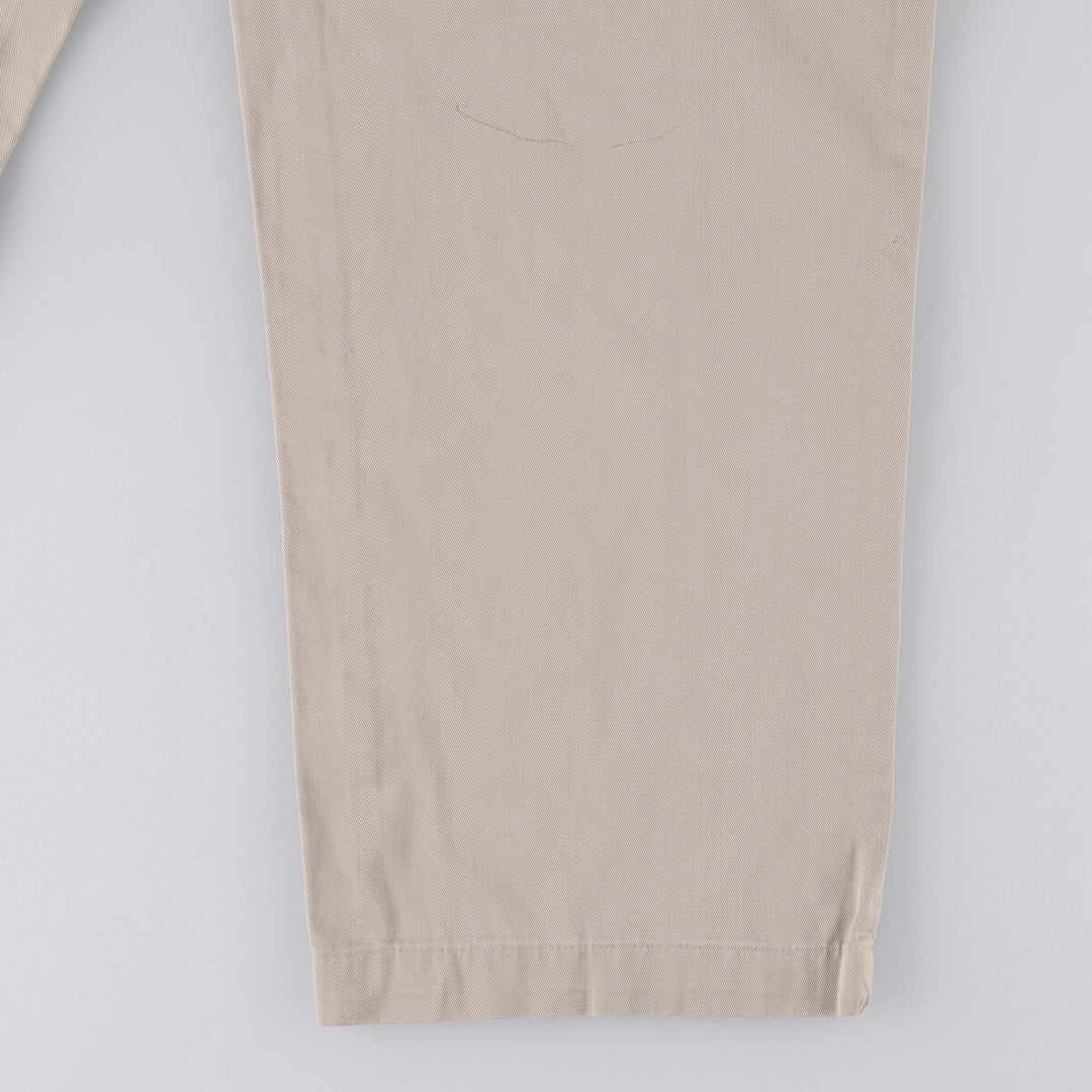Ralph Lauren POLO by Ralph Lauren ANDREW PANT Two-pleat Chino Pants Men's Size W34 cotton Beige type Vintage Second Hand