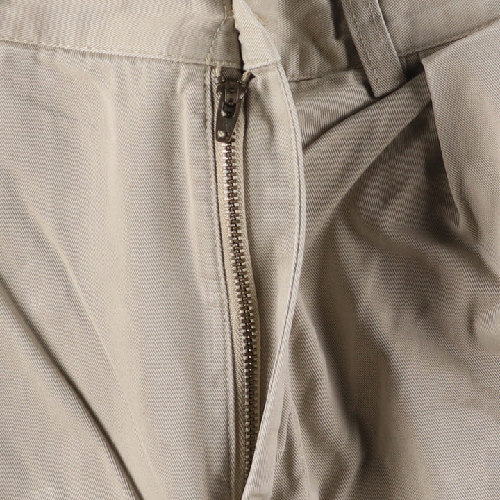 Ralph Lauren POLO by Ralph Lauren ANDREW PANT Two-pleat chino pants for men, equivalent to W34 cotton Beige type Vintage Second Hand