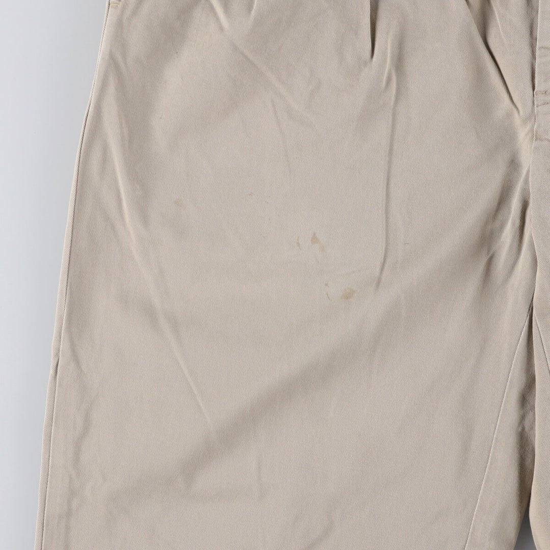 Ralph Lauren POLO by Ralph Lauren ANDREW PANT Two-pleat chino pants for men, equivalent to W34 cotton Beige type Vintage Second Hand