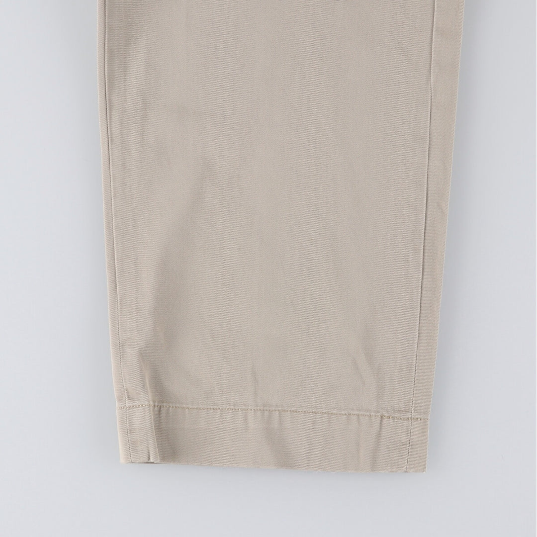 Ralph Lauren POLO by Ralph Lauren ANDREW PANT Two-pleat chino pants for men, equivalent to W34 cotton Beige type Vintage Second Hand