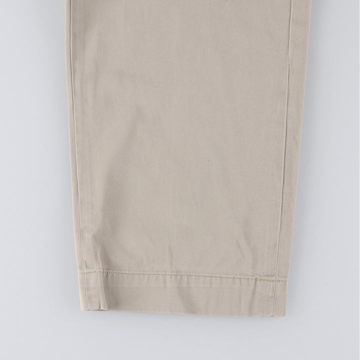 Ralph Lauren POLO by Ralph Lauren ANDREW PANT Two-pleat chino pants for men, equivalent to W34 cotton Beige type Vintage Second Hand